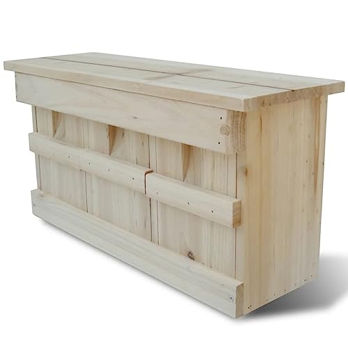 Home Outdoor OthersSparrow Nistkasten 44 x 15,5 x 21,5 cm von AUUIJKJF