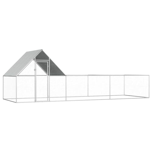 Pet Supplies Hühnerstall 6x2x2m Verzinkter Stahl Tiere & Haustierbedarf von AUUIJKJF