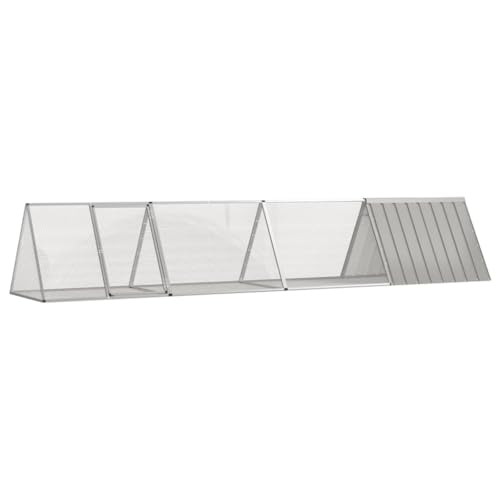 AUVYI Kaninchenkäfig 403,5x80,5x71 cm Grau Auslaufgehege für Kaninchen Hühner Gehege für Draußen Kleintierstall Draußen Kleintierkäfig Hasenfreilauf Hasenkäfig Outdoor Verzinkter Stahl AUVYI Kaninchenkäfig 403,5x80,5x71 cm Grau Auslaufgehege für Kaninchen Hühner Gehege für Draußen Kleintierstall Draußen Kleintierkäfig Hasenfreilauf Hasenkäfig Outdoor Verzinkter Stahl von AUVYI