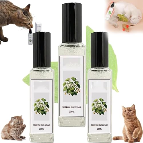 AUWIRUG Herbal Cat Joy, Herbal Cat Joy Spray, Celery Pets Herbal Cat Joy, Kitty Joy Spray, Catnip Spray, Celery Pets Catnip Spray, Cat Calming Spray (3PCS) von AUWIRUG