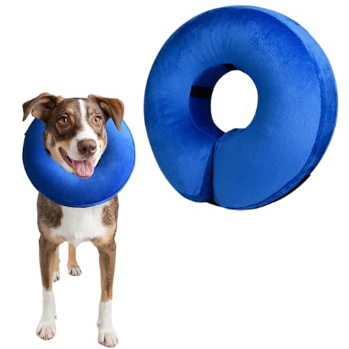 Inflatable Dog Collar, Adjustable Dog Collar, Leak Protection,Blue, L Inflatable Dog Collar, Adjustable Dog Collar, Leak Protection,Blue, L von AUXHCYL