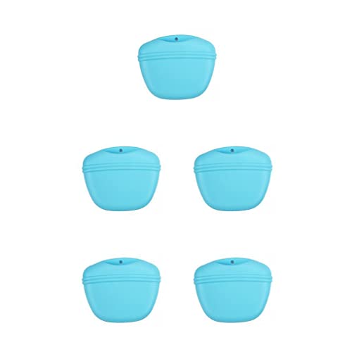 AUklOPVZZ 5 Satz von Elastische Gürteltasche für das Training von Haustieren, tragbar, mit großer Kapazität, Aufbewahrungstasche, Behälter, Lebensmittelbeutel zum Laufen, Reisen, Blau, Blau 5Satz AUklOPVZZ 5 Satz von Elastische Gürteltasche für das Training von Haustieren, tragbar, mit großer Kapazität, Aufbewahrungstasche, Behälter, Lebensmittelbeutel zum Laufen, Reisen, Blau, Blau 5Satz von AUklOPVZZ