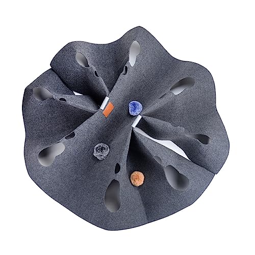 AUklOPVZZ Aktivitätsspielmatte für Katzen, niedlich, praktisch und bequem für Haustiere, langlebig und langlebig, praktisch und tragbar, Kreisförmig grau, 100cm*100cm AUklOPVZZ Aktivitätsspielmatte für Katzen, niedlich, praktisch und bequem für Haustiere, langlebig und langlebig, praktisch und tragbar, Kreisförmig grau, 100cm*100cm von AUklOPVZZ