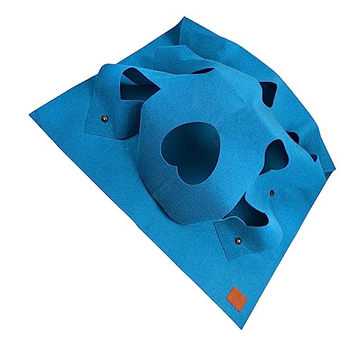 AUklOPVZZ Aktivitätsspielmatte für Katzen, niedlich, praktisch und bequem für Haustiere, langlebig und langlebig, praktisch und tragbar, Quadratisch blau, 100cm*100cm von AUklOPVZZ