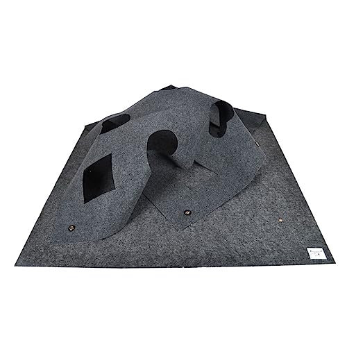 AUklOPVZZ Aktivitätsspielmatte für Katzen, niedlich, praktisch und bequem für Haustiere, langlebig und langlebig, praktisch und tragbar, Quadratisches Grau, 100cm*100cm AUklOPVZZ Aktivitätsspielmatte für Katzen, niedlich, praktisch und bequem für Haustiere, langlebig und langlebig, praktisch und tragbar, Quadratisches Grau, 100cm*100cm von AUklOPVZZ