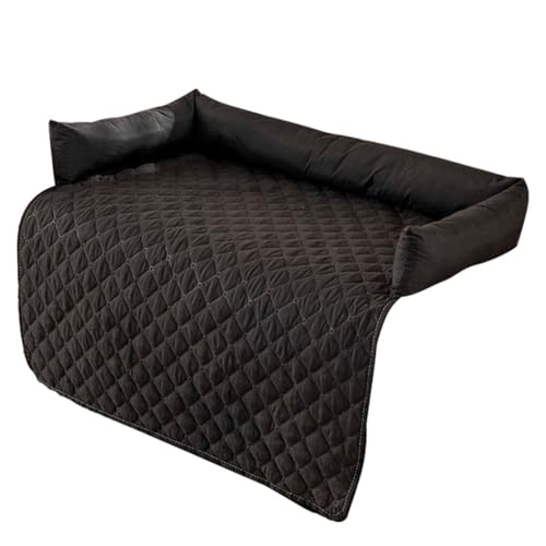 AUklOPVZZ Bleiben Sie edel mit dem Haustier Sofaschutz, der auf Stil und Funktion ausgelegt ist. Hunde Haustierbett Deckenmatte, Polyester Sofa Hundematratze, Schwarz von AUklOPVZZ