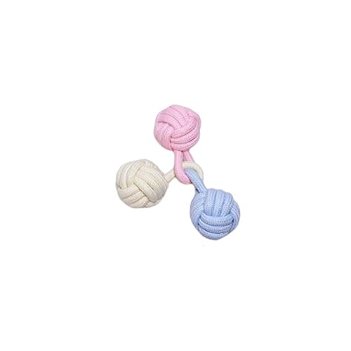 AUklOPVZZ Haustier Baumwollseile Bissfeste Zähne Saubere Hunde Spielzeug Flexibler Glatzkopf Kauspielzeug Waschbar Molarenknochenform Haustiere Knotenball, DREI Ball verbunden AUklOPVZZ Haustier Baumwollseile Bissfeste Zähne Saubere Hunde Spielzeug Flexibler Glatzkopf Kauspielzeug Waschbar Molarenknochenform Haustiere Knotenball, DREI Ball verbunden von AUklOPVZZ