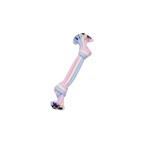 AUklOPVZZ Haustier Baumwollseile Bissfeste Zähne Saubere Hunde Spielzeug Flexibler Glatzkopf Kauspielzeug Waschbar Molarenknochenform Haustiere Knotenball, Dreifarbiger Doppelknoten AUklOPVZZ Haustier Baumwollseile Bissfeste Zähne Saubere Hunde Spielzeug Flexibler Glatzkopf Kauspielzeug Waschbar Molarenknochenform Haustiere Knotenball, Dreifarbiger Doppelknoten von AUklOPVZZ