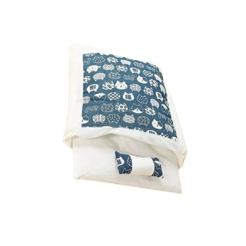 AUklOPVZZ Katzenschlafsack Feline Friend S Personalisierte gemütliche Ecke Selbstwärmendes Katzennestbett Baumwolle Bequemes Haustierhöhlenbett, Blau S 45 * 30 AUklOPVZZ Katzenschlafsack Feline Friend S Personalisierte gemütliche Ecke Selbstwärmendes Katzennestbett Baumwolle Bequemes Haustierhöhlenbett, Blau S 45 * 30 von AUklOPVZZ