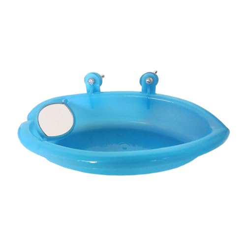 AUklOPVZZ Langlebige Konstruktion, Vogel Wasserbadewanne, multifunktional, leicht zu verwenden für kleine Vögel, Mall Vogelbadewanne mit Spiegel aus Kunststoff, Einseitiger Spiegel AUklOPVZZ Langlebige Konstruktion, Vogel Wasserbadewanne, multifunktional, leicht zu verwenden für kleine Vögel, Mall Vogelbadewanne mit Spiegel aus Kunststoff, Einseitiger Spiegel von AUklOPVZZ