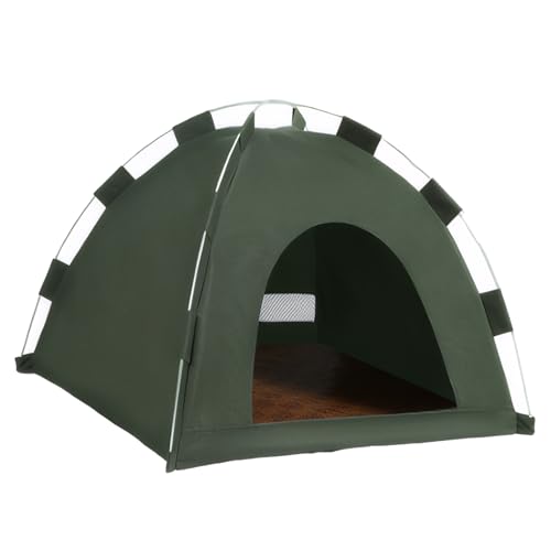 AUklOPVZZ Leicht zu reinigendes Hundehaus für draußen, abrieb und Kratzfest. Tippi Kinderzelt, Indoor, Katzenkorb, zum Schlafen, Zelt, grüner, S 35 * 35 * 30cm AUklOPVZZ Leicht zu reinigendes Hundehaus für draußen, abrieb und Kratzfest. Tippi Kinderzelt, Indoor, Katzenkorb, zum Schlafen, Zelt, grüner, S 35 * 35 * 30cm von AUklOPVZZ