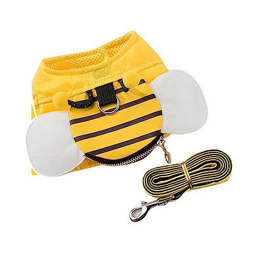 AUklOPVZZ Teddy Pet Products Brustgurt, Hunde Auslaufzubehör, EIN tolles Geschenk für Haustiere, Zugseil, Hundekette, Samtflügel Stil, L von AUklOPVZZ