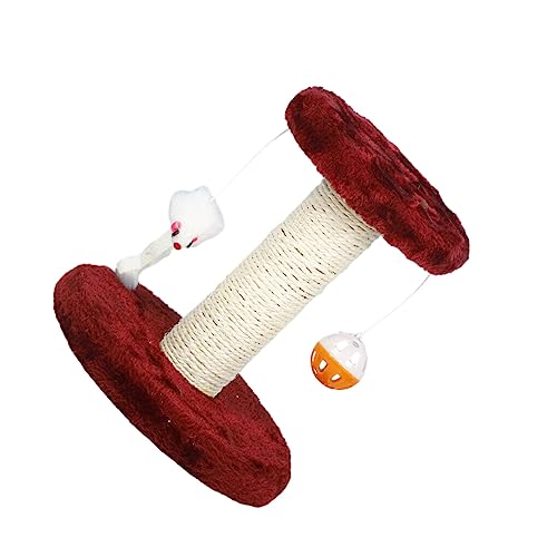 AUklOPVZZ Warmer und bequemer Katzenbaum für Ihren pelzigen Freund. Wir verwenden hängende Bälle, um wolkenförmige Kratzsäulen zu schaffen, Wein AUklOPVZZ Warmer und bequemer Katzenbaum für Ihren pelzigen Freund. Wir verwenden hängende Bälle, um wolkenförmige Kratzsäulen zu schaffen, Wein von AUklOPVZZ