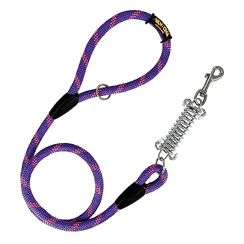 Hundeleine, Stoßdämpfer, Anti-Zug, für mittelgroße und große Hunde, 120cm. Violett mit Rosa Hundeleine, Stoßdämpfer, Anti-Zug, für mittelgroße und große Hunde, 120cm. Violett mit Rosa von AVANZONA