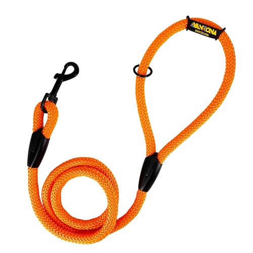 Klassische Trainingsleine für Hunde, Nylonseil, für kleine, mittlere und große Hunde. 120CM. Orange Klassische Trainingsleine für Hunde, Nylonseil, für kleine, mittlere und große Hunde. 120CM. Orange von AVANZONA