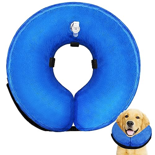 Hundekegel Halsband für Kleine Mittlere Große Hunde Nach Operationen, Aufblasbarer Hundehals Donut Halsband, Weiche Hundekegel Alternative, Schützende Haustierkegel für Hunde Hundekegel Halsband für Kleine Mittlere Große Hunde Nach Operationen, Aufblasbarer Hundehals Donut Halsband, Weiche Hundekegel Alternative, Schützende Haustierkegel für Hunde von AVCCAVA