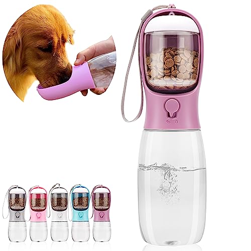 AVELORA Hunde-Wasserflasche, tragbare Haustier-Wasserflasche mit Futterbehälter, tragbarer Wasserspender für Katzen, Welpen, Haustiere zum Spazierengehen, Wandern, Reisen, Welpenzubehör, Hundezeug AVELORA Hunde-Wasserflasche, tragbare Haustier-Wasserflasche mit Futterbehälter, tragbarer Wasserspender für Katzen, Welpen, Haustiere zum Spazierengehen, Wandern, Reisen, Welpenzubehör, Hundezeug von AVELORA