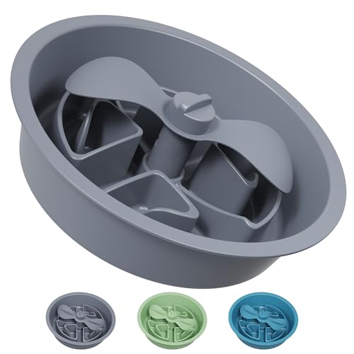 AVERYDAY 2,5 Tassen Slow Feeder Hundenäpfe mit verstellbarem Einsatz, drehbarer Verlobungs-Futter-Puzzle-Schüssel für große Rassen, rutschfeste Unterseite, passend für erhöhte Halterung, hartes AVERYDAY 2,5 Tassen Slow Feeder Hundenäpfe mit verstellbarem Einsatz, drehbarer Verlobungs-Futter-Puzzle-Schüssel für große Rassen, rutschfeste Unterseite, passend für erhöhte Halterung, hartes von AVERYDAY