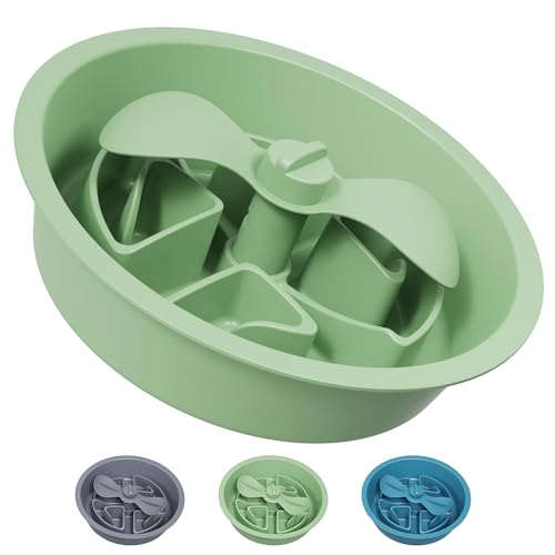 AVERYDAY 2,5 Tassen Slow Feeder Hundenäpfe mit verstellbarem Einsatz, drehbarer Verlobungs-Futter-Puzzle-Schüssel für große Rassen, rutschfeste Unterseite, passend für erhöhte Halterung, hartes AVERYDAY 2,5 Tassen Slow Feeder Hundenäpfe mit verstellbarem Einsatz, drehbarer Verlobungs-Futter-Puzzle-Schüssel für große Rassen, rutschfeste Unterseite, passend für erhöhte Halterung, hartes von AVERYDAY