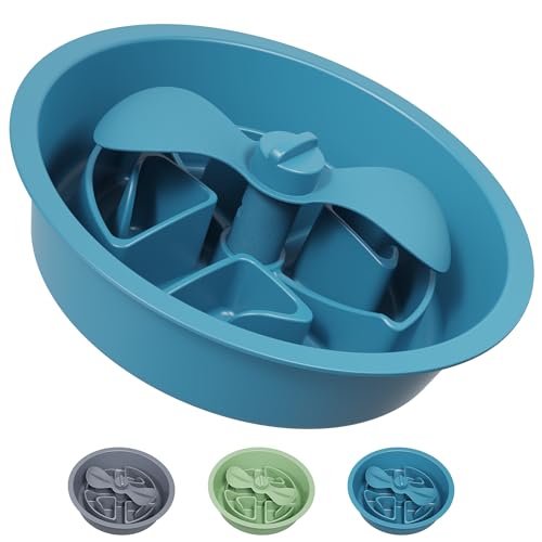AVERYDAY 2,5 Tassen Slow Feeder Hundenäpfe mit verstellbarem Einsatz, drehbarer Verlobungs-Futter-Puzzle-Schüssel für große Rassen, rutschfeste Unterseite, passend für erhöhte Halterung, hartes AVERYDAY 2,5 Tassen Slow Feeder Hundenäpfe mit verstellbarem Einsatz, drehbarer Verlobungs-Futter-Puzzle-Schüssel für große Rassen, rutschfeste Unterseite, passend für erhöhte Halterung, hartes von AVERYDAY