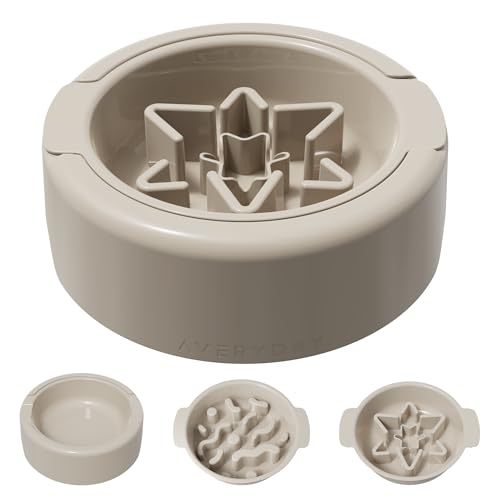 AVERYDAY 3 Pack Slow Feeder Hundenapf Set mit 2 Slow Feed Hundenäpfen und 1 rutschfesten Boden 6 Tassen Wassernapf AVERYDAY 3 Pack Slow Feeder Hundenapf Set mit 2 Slow Feed Hundenäpfen und 1 rutschfesten Boden 6 Tassen Wassernapf von AVERYDAY