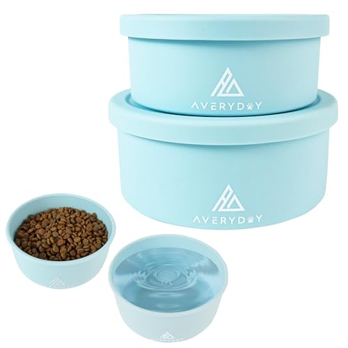 AVERYDAY 850.5 g Reise Hundenäpfe mit Deckel, 2-in-1 Tragbare Futternäpfe für Futter und Wasser, auslaufsichere Reise Hundefutter & Wassernapf für Outdoor, Camping, Reise Hund Futternapf, Tagespflege AVERYDAY 850.5 g Reise Hundenäpfe mit Deckel, 2-in-1 Tragbare Futternäpfe für Futter und Wasser, auslaufsichere Reise Hundefutter & Wassernapf für Outdoor, Camping, Reise Hund Futternapf, Tagespflege von AVERYDAY