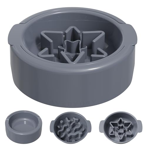 AVERYDAY Hunde-Puzzle-Futterspender, interaktiv, hart, langsamer Futternapf, Puzzle-Hunde-Futternapf mit rutschfester Unterseite für nasses, trockenes Rohfutter, intelligente Haustier-Futternäpfe für von AVERYDAY