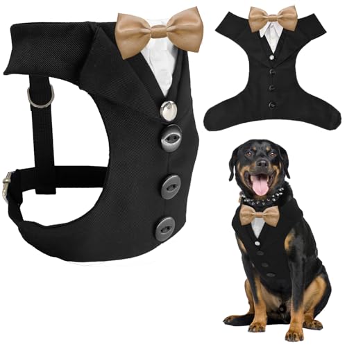 AVERYDAY Hunde-Smoking für Hochzeits-Outfit, Hundeanzug und Krawattenkostüme für Geburtstag, Halloween, Cosplay, Weihnachtsfeier, formelle Kleidung mit Fliege, Smoking für mittelgroße und große Hunde AVERYDAY Hunde-Smoking für Hochzeits-Outfit, Hundeanzug und Krawattenkostüme für Geburtstag, Halloween, Cosplay, Weihnachtsfeier, formelle Kleidung mit Fliege, Smoking für mittelgroße und große Hunde von AVERYDAY