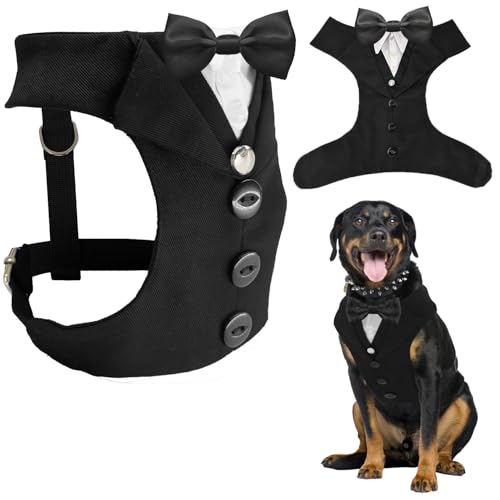 AVERYDAY Hunde-Smoking für Hochzeits-Outfit, Hundeanzug und Krawattenkostüme für Geburtstag, Halloween, Cosplay, Weihnachtsfeier, formelle Kleidung mit Fliege, Smoking für mittelgroße und große Hunde AVERYDAY Hunde-Smoking für Hochzeits-Outfit, Hundeanzug und Krawattenkostüme für Geburtstag, Halloween, Cosplay, Weihnachtsfeier, formelle Kleidung mit Fliege, Smoking für mittelgroße und große Hunde von AVERYDAY