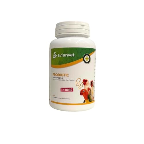 Avianvet Probiotic Triple Action | Nahrungsergänzungsmittel für Vögel | mit präbiotischen, probiotischen und postbiotischen Wirkungen, 125 g von AVIANVET
