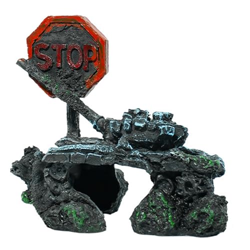AVKGCZ Aquarien Harz Shipwreck Fish Shelter Höhle Dekorativ Zerstörte Schiffsfigur Hausgebrauch Fischtank Landschaftsgestaltung Accessoires Harz Aquarien Landschaft Figur von AVKGCZ