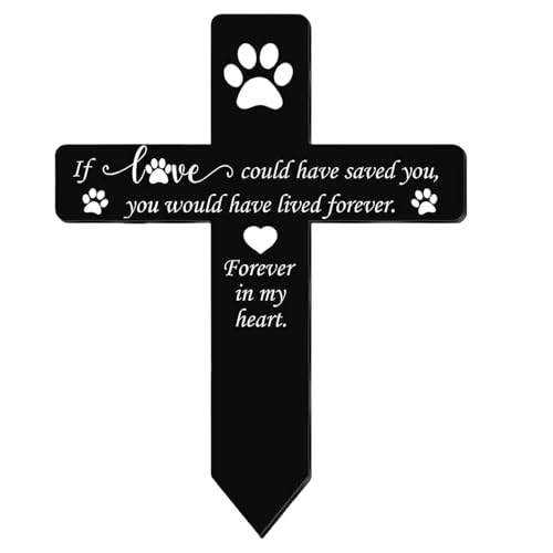 AVKGCZ Pet Memorial Grab Marker Haustierhund Katzen Acryl Ornamente Für Outdoor Und Innengefühl Gedenkgeschenk Geschenk Hund Grab AVKGCZ Pet Memorial Grab Marker Haustierhund Katzen Acryl Ornamente Für Outdoor Und Innengefühl Gedenkgeschenk Geschenk Hund Grab von AVKGCZ