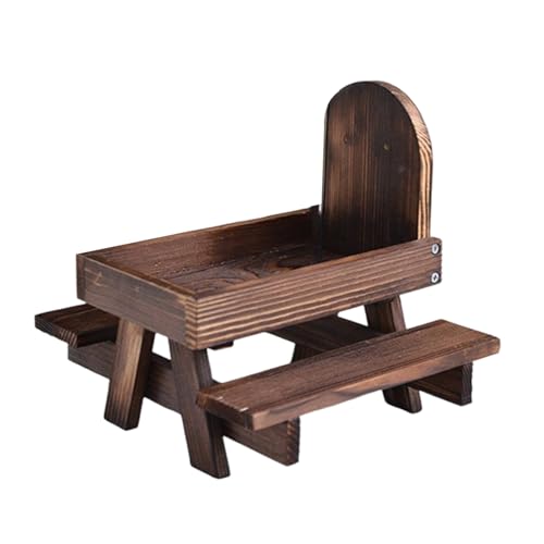 Outdoor Mais Maishalter Feeder Holzpicknickstisch Für Eichhörnchen Hamster Regenschutz Fütterung Für Kleine Haustier Außen Haustier Fütterungsplattform von AVKGCZ