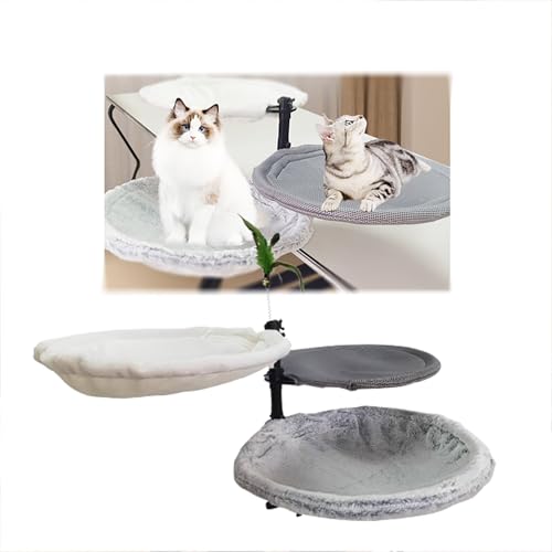 Katzen-Schreibtischbett, Nachttisch, modern, für den Innenbereich, 360° drehbar, 4 höhenverstellbar, Katzenregal, Bett, Stahlrahmen, Nistmöbel für Büroschreibtische, Spieltische, Inseltisch Katzen-Schreibtischbett, Nachttisch, modern, für den Innenbereich, 360° drehbar, 4 höhenverstellbar, Katzenregal, Bett, Stahlrahmen, Nistmöbel für Büroschreibtische, Spieltische, Inseltisch von AVMLWEPA