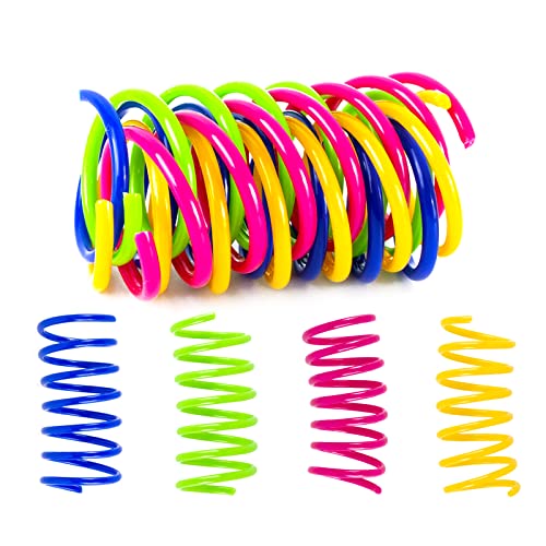 AWAVM 16 PCS farbige Plastikfrühlingsspielzeug für Katzen, interaktive Haustier-Spielwaren für Faule Menschen, um Katzen zu ärgern, und Katze springende Spielzeug AWAVM 16 PCS farbige Plastikfrühlingsspielzeug für Katzen, interaktive Haustier-Spielwaren für Faule Menschen, um Katzen zu ärgern, und Katze springende Spielzeug von AWAVM