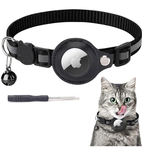 AWAVM Airtag Katzenhalsband, GPS-Halsband, Halterung für Apple Air Tag, reflektierend, mit Sicherheitsschnalle gegen Würgen für Kätzchen AWAVM Airtag Katzenhalsband, GPS-Halsband, Halterung für Apple Air Tag, reflektierend, mit Sicherheitsschnalle gegen Würgen für Kätzchen von AWAVM