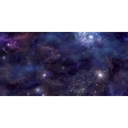 AWERT 121,9 x 45,7 cm Weltraum Aquarium Hintergrund Galaxy Sterne im Weltraum Himmlischer Aquarium Hintergrund Astronomische Planeten Terrarium Hintergrund von AWERT