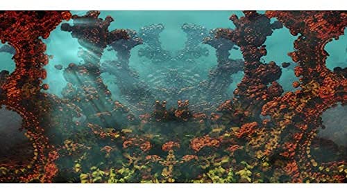 AWERT 121,9 x 50,8 cm Unterwasser-Aquarium-Hintergrund, strapazierfähiger Polyester-Hintergrund von AWERT