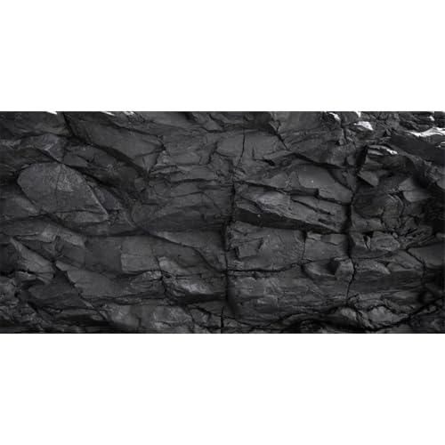 AWERT Aquarium-Hintergrund, 91,4 x 61 cm, schwarzer Hintergrund für Felsen, Terrarium, Vinyl von AWERT