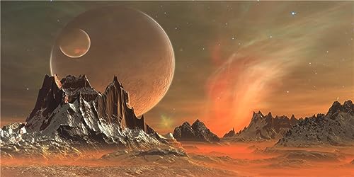 AWERT Aquarium-Hintergrund, 61 x 40,6 cm, Sci-Fi, interstellarer Hintergrund, silberner Erz, gelber Sand, himmlischer Planet, Aquarium-Hintergrund, Vinyl-Hintergrund AWERT Aquarium-Hintergrund, 61 x 40,6 cm, Sci-Fi, interstellarer Hintergrund, silberner Erz, gelber Sand, himmlischer Planet, Aquarium-Hintergrund, Vinyl-Hintergrund von AWERT