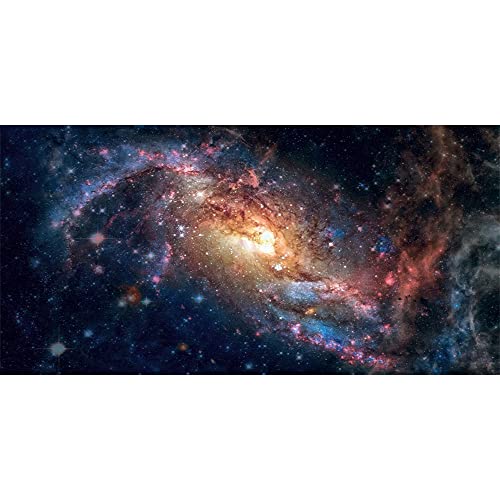 AWERT Hintergrund für Aquarium, Galaxie, 61 x 30,5 cm, Rosa und Blau, Nebel im Sternenhimmel, Hintergrund für Aquarien, Weltraum, Wissenschaft, Weltraum, Astronomie, Terrarium, Hintergrund von AWERT