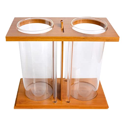 ＡＷＨＡＯ 1 Pc Kreative Bambus Aquarium Aquarium Desktop Glas Vase Pflanze Terrarien von ＡＷＨＡＯ
