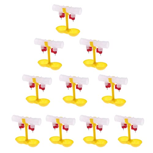 AWHAO 10x Hähnchentränke mit Doppelter Hängeschale, Kugelnippeltränke Und Tränke AWHAO 10x Hähnchentränke mit Doppelter Hängeschale, Kugelnippeltränke Und Tränke von AWHAO