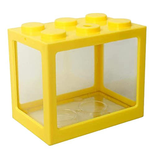 ＡＷＨＡＯ 2 Stück Aquarium Mini Bausteine Spinnenbox Wohnkultur, Gelb von ＡＷＨＡＯ
