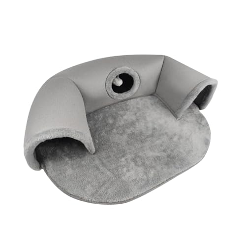 AWHAO 2-in-1-Katzentunnelbett mit Spielzeugball, Katzenbett-Tunnelspielzeug für den Innenbereich, Katzenhasen im Freien, l AWHAO 2-in-1-Katzentunnelbett mit Spielzeugball, Katzenbett-Tunnelspielzeug für den Innenbereich, Katzenhasen im Freien, l von AWHAO