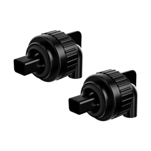ＡＷＨＡＯ 2X Entenschnabeldüsenadapter für Aquarien, drehbar, Wasseranschluss, Schwarz von ＡＷＨＡＯ
