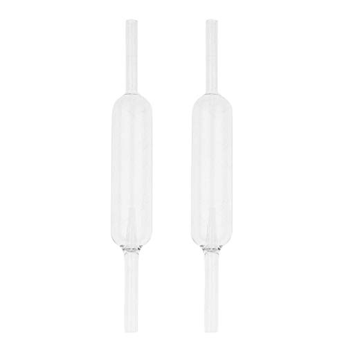 ＡＷＨＡＯ 2X Glas Aquarium Co2 Diffusor Blasenzähler Ohne Saugnapf Gerade von ＡＷＨＡＯ