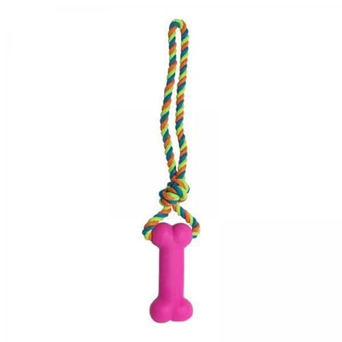 ＡＷＨＡＯ 2X Kauspielzeug Aus Seil für Hunde, Quietschspielzeug Aus Seil, Langlebiges Trainings Und Reinigungsspielzeug mit Quietschgeräuschen, Bissfestes Seil von ＡＷＨＡＯ