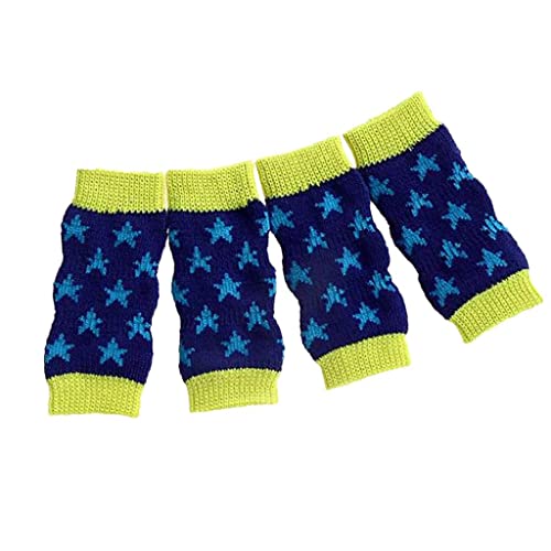 AWHAO 4 Stück Weiche Baumwolle Haustier Hund Bein Socken Süße rutschfeste Haustier Beinlinge, XL AWHAO 4 Stück Weiche Baumwolle Haustier Hund Bein Socken Süße rutschfeste Haustier Beinlinge, XL von AWHAO