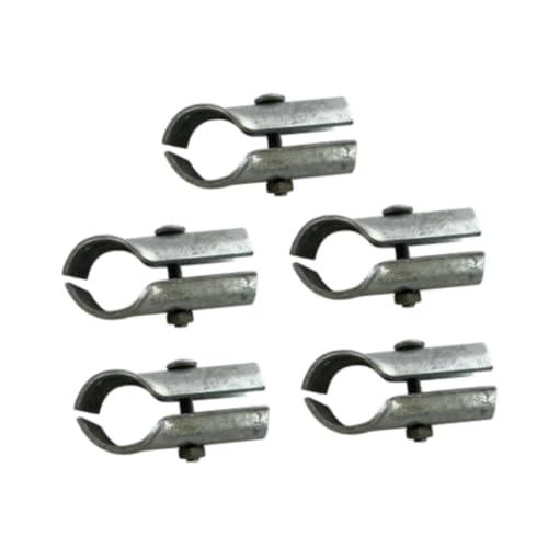 ＡＷＨＡＯ 5X Kettenverbindungszaunklemme Zaun Hardwarezubehör Zaunteile für Zwinger Gate von ＡＷＨＡＯ